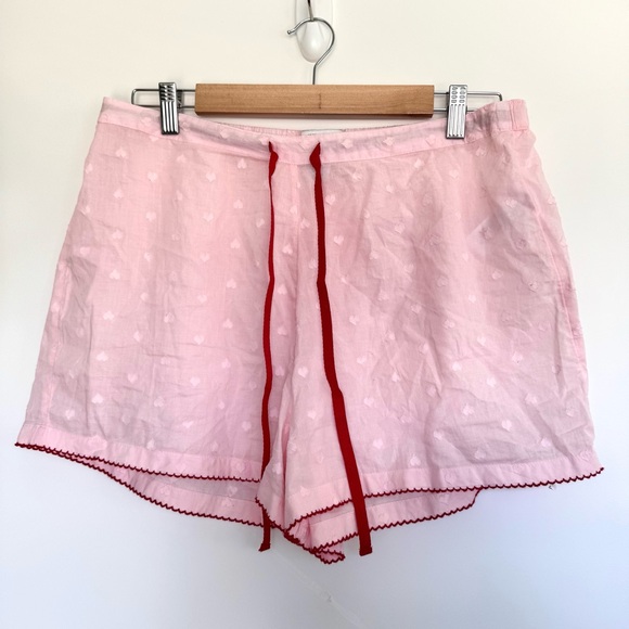 Cupcakes & Cashmere Heart Print Button Up and Shorts PJ Set - Picture 8 of 10